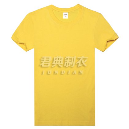 大黃色高檔精梳棉T恤