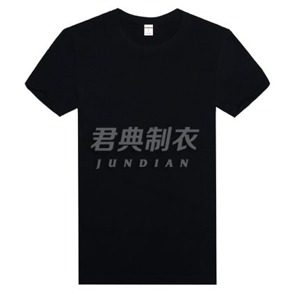 精品高密萊卡棉T恤黑色款